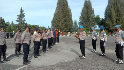 Propam Polres Bener Meriah Cek Kelengkapan Administrasi dan Sikap Tampang Personel