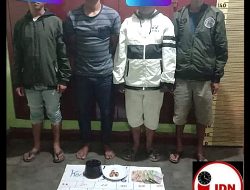 Judi Dadu di Desa Payung di Gerebek, Empat Pelaku Diamankan Polisi 