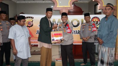 Giat Jempol di Masjid Mardhatillah, AKBP Indra Novianto Sampaikan Pesan Kamtibmas 