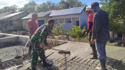 Serka Zarkawi Luangkan Waktu Turun Langsung Mengawasi Pembangunan Masjid Al’Ihkals Cepat Selesai 