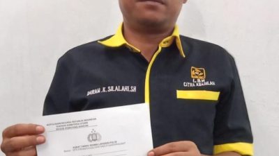 Horas Sianturi Kembali Laporkan Kuasa Hukum Mariana dan Marwati Salim ke Polresta Siantar Terkait Dugaan Tindak Pidana Secara Tertulis 