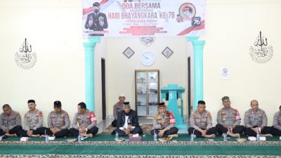 Jelang Hari Bhayangkara ke-76, Polres Bener Meriah Gelar Tausiah dan Doa Bersama 