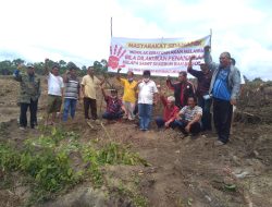 Tokoh Masyarakat bersama Warga Tolak Keras Kebun Bah Butong di Konversi ke Sawit 