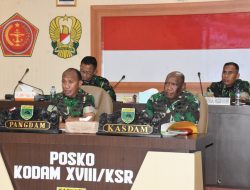 Pangdam XVIII/Kasuari Minta Semua Dansat Jajaran Jangan Lepas Komunikasi dan Koordinasi