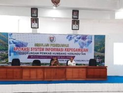 Aplikasi System Informasi Kepegawaian Diterapkan di Humbahas