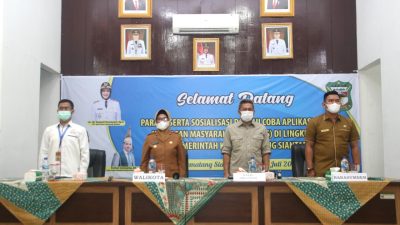 Pemko Pematangsiantar Sosialisasi dan Uji Coba Aplikasi SIKEMAS