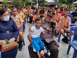 Polri Peduli, Kapolsek Bangun Dukung Kampanye Ring The Bell Bagi Anak Disabilitas