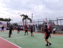 “Mela Mulih Adi La Rulih” Rutan Kabanjahe Kanwil Kemenhumkam Sumut kalahkan tim bola voli Lapas Wanita Medan 