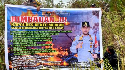Polres Bener Meriah Gencar Sosialisasikan Cegah Kebakaran Lahan dan Hutan 