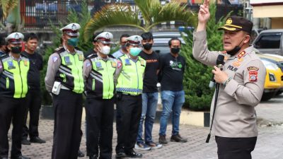 Kapolres Simalungun Pimpin Apel Konsolidasi Pengamanan kejuaraan Nasional Danau Toba Really Put I Tahun 2022