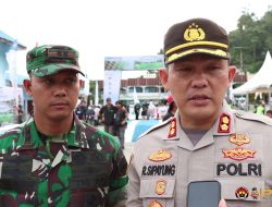 Sinergitas TNI-Polri, Kodim 0207/Simalungun Dan Polres Simalungun Kompak Amankan Even Nasional Danau Toba Rally 2022