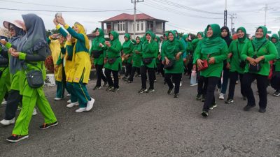 Meriahkan HUT Kemerdekaan, TNI-Polri, ASN se-Kabupaten Bener Meriah Ikuti Jalan Santai