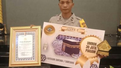 Sosok Aipda Fahrudin, Guru Ngaji Yang Hobi Bertani Ini Raih Juara II MTQ di Mabes Polri