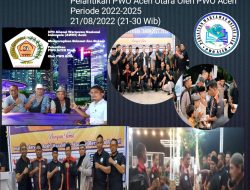 Ketua DPD AWNI Aceh Ucapkan Selamat Pelantikan PWO Aceh Utara oleh PWO Aceh Periode 2022-2025
