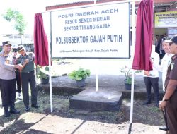 Polsubsektor Gajah Putih, Sektor Timang Gajah, Resor Bener Meriah Secara Resmi di Kukuhkan 