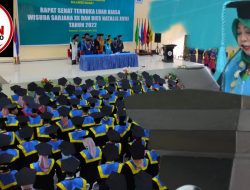 452 Mahasiswa Unasman di Wisuda, Berikut Pesan yang Disampaikan Chuduriah Sahabuddin Saat Prosesi 