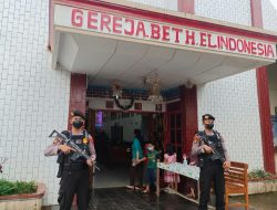 Beri Rasa Aman Umat Kristiani Saat Beribadah, Polres Banjarnegara lakukan Pengamanan di Gereja 