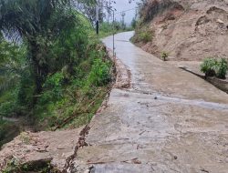 Warning!!! Akibat Curah Hujan, Jalan Penghubung Desa Buntubuda dan Desa Taupe Memprihatinkan