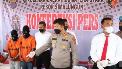 Kapolres Simalungun Ungkap Motif Pembunuhan Di Pondok Buluh Dalam Konferensi Pers