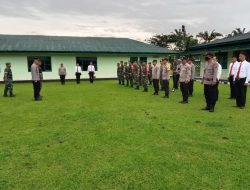 Perkokoh Sinergitas TNI-Polri, Polsek Bangun Apel Bersama Koramil 08