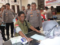 Polres Aceh Timur Gelar Donor Darah Peringati Hut Humas ke-71