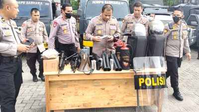 Cek Perlengkapan Sat Samapta, Wakapolrestabes Medan Sampaikan Pesan ini   