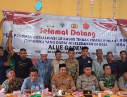 Gampong Senebuk Tuhasa Gelar Sosialisasi 18 Kasus TIPIRING   