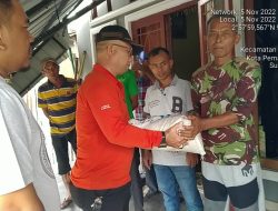 Walikota Pematangsiantar Bantu Korban Longsor di Jalan Siak   