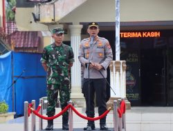 Apel Pagi di Polres Aceh Timur, Dandim 0104 Sebut Soliditas TNI-Polri di Aceh Timur Sangat Baik