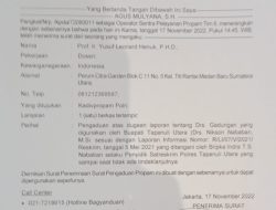 Dugaan Gelar Drs Gadungan Nikson Nababan Mandek di Polres Taput, Prof YLH Resmi Melapor Ke Div Propam Mabes Polri