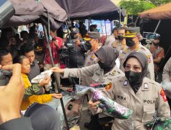 Selimut Hangat dari Ketum Bhayangkari untuk Pengungsi Gempa Cianjur