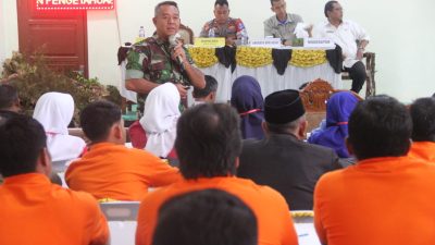 Mayor Inf Indra Syahputra Hadiri Pembukaam Pembinaan Pengetahuan Kebencanaan menuju Destana
