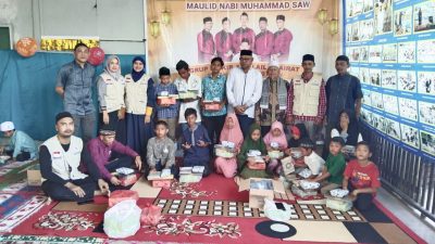 BFLF LSM’ACUT Santuni Anak Yatim di Acara Maulid di Dua Gampong 