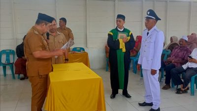 Yusri Yusuf Resmi Dilantik sebagai Keuchil Gampong Bagok Panah Lhee