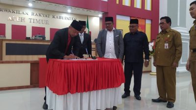 Pengesahan APBK Aceh Timur Tahun Anggaran 2023