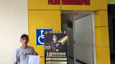 Tak Terima Ditinju, Dicekik Lalu Ditampar, Wesly Gea Laporkan AWH ke Polres Padangsidempuan