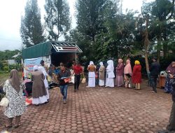 Polsek Bandar Lakukan Pengamanan Pasar Murah di Kecamatan Bener Kelipah