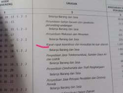 Diduga Fiktif Biaya Rakor dan Penyediaan Tamu TA  Anggaran 2019-2020 Sebesar Rp 6,3 Miliar Disaat Pandemi Covid-19