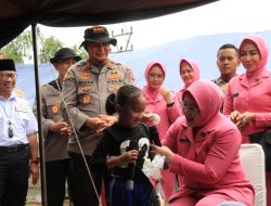 Kalemdiklat Polri Tinjau Posko Kampus Polri Peduli Korban Gempa Cianjur