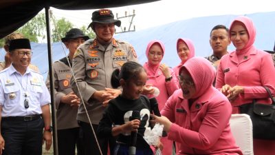 Kalemdiklat Polri Tinjau Posko Kampus Polri Peduli Korban Gempa Cianjur