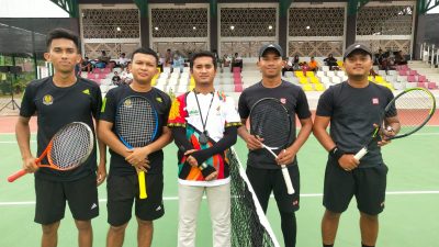 Tim Tenis Aceh Timur Menang Melawan Tim Tenis dari Lhokseumawe