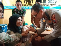 Menuju Indonesia Bebas Polio, Polres Aceh Timur Dukung Pencanangan Pekan Imunisasi Nasional