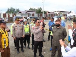 Jelang Ops Lilin Toba 2022, Kapolres Simalungun Dampingi Kunjungan Kapolda Sumut Cek Jalur Alternatif TOL Sinaksak