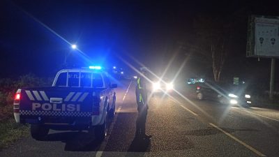 Satlantas Polres Aceh Jaya Tingkatkan Patroli Kawasan Balap Liar Jelang Nataru