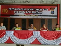 Polresta Deli Serdang Berhasil Tindak 1.375 Kasus Pidana Selama Tahun 2022