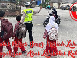 Satlantas Polres Bener Meriah Lakukan Pengaturan Arus Lalulintas Rutin Setiap Pagi