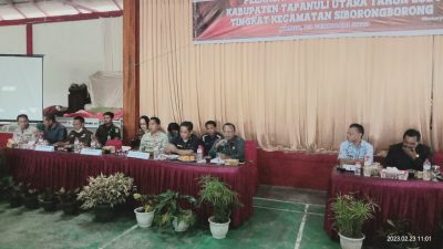 Musrenbang Kecamatan Siborongborong, Ir Reguel Simanjuntak : Menjadi Perhatian adalah Infrastruktur dan Peningkatan Angka Stunting di Taput