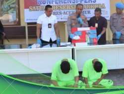 Gawat!!! Dua Pria Ini Jadikan Pekarangan Mesjid Lapak Transaksi Sabu