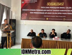 Kapolres Humbahas Ikuti Sosialisasi Tata Cara Pengajuan Bakal Calon Anggota DPRD Humbahas