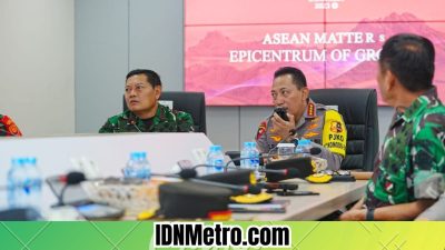 Tinjau 91 Command Center, Kapolri dan Panglima TNI Pastikan Kesiapan Personel Jelang KTT ASEAN